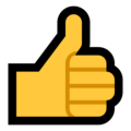 Thumbs up emoji